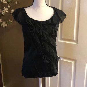 White House BM Women’s Black Silk Stretch top